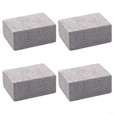 FABULETTA 4 Pcs Grill Cleaning Pumice Stones, Heavy Duty BBQ Griddle Brick Blocks For Cast Iron Skillet & Baking Tray