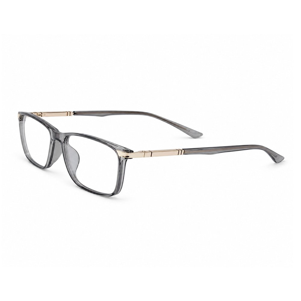 HAPPY EYES Blue Light Blocking Computer Glasses Anti-Eye Strain Transition Eyewear for Men UV Protection & Stylish (Grey)