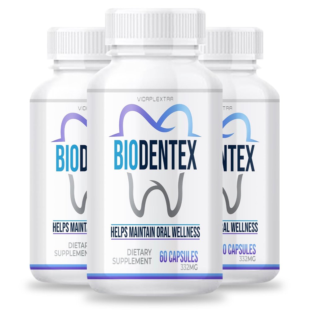 VIDAPLEXTRA Bio Dentex - Bio Dentex Daily Supplement Capsules (3 Pack, 180 Capsules)