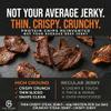 HIGH GROUND Beef Chips (1 Bag) Crunchy Crispy Beef Crisps, High Protein Carnivore Snacks, 40g Protein, 3 Ingredients, No Sugar Added, No Nitrates or Nitrites, Veteran Owned, 2 oz - Original view 4