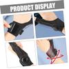 SECFOU Adjustable Thumb Wrist Brace with Tension Knob Black Elastic Wrist Support for Sports and Fitness for Weightlifting and Basketball view 4