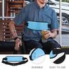 Tofficu Adjustable Leg Strap for Elderly Patient Safety Fixed with Elastic Small Calf Band Blue Thin Design view 3