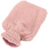 VILLCASE Plush PVC Hot Water Bottle with Cover 1000ml Reusable Hand Warmer Pouch Soft Pink Faux Rabbit Plush Belly Warmer for Home Office Relief view 1