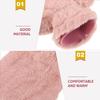 VILLCASE Plush PVC Hot Water Bottle with Cover 1000ml Reusable Hand Warmer Pouch Soft Pink Faux Rabbit Plush Belly Warmer for Home Office Relief view 3