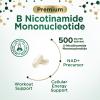 NMN Supplement - -Nicotinamide Mononucleotide (NMN) 500 mg Per Serving - Pure NMN Formula - NAD+ Precursor Supplement - Cellular Energy & NAD Support - Vegan Capsules - Bottled in USA - 60 Capsules view 3