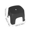 Wakauto 2pcs Plastic Foot Stool Non-Slip Step Stool for Adults and Bathroom Support Low Height Household Stepping for Shoe Changing and Potty Training view 2