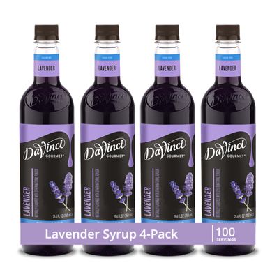 DaVinci Gourmet Sugar-Free Lavender Syrup, 25.4 Fluid Ounces (Pack of 4)