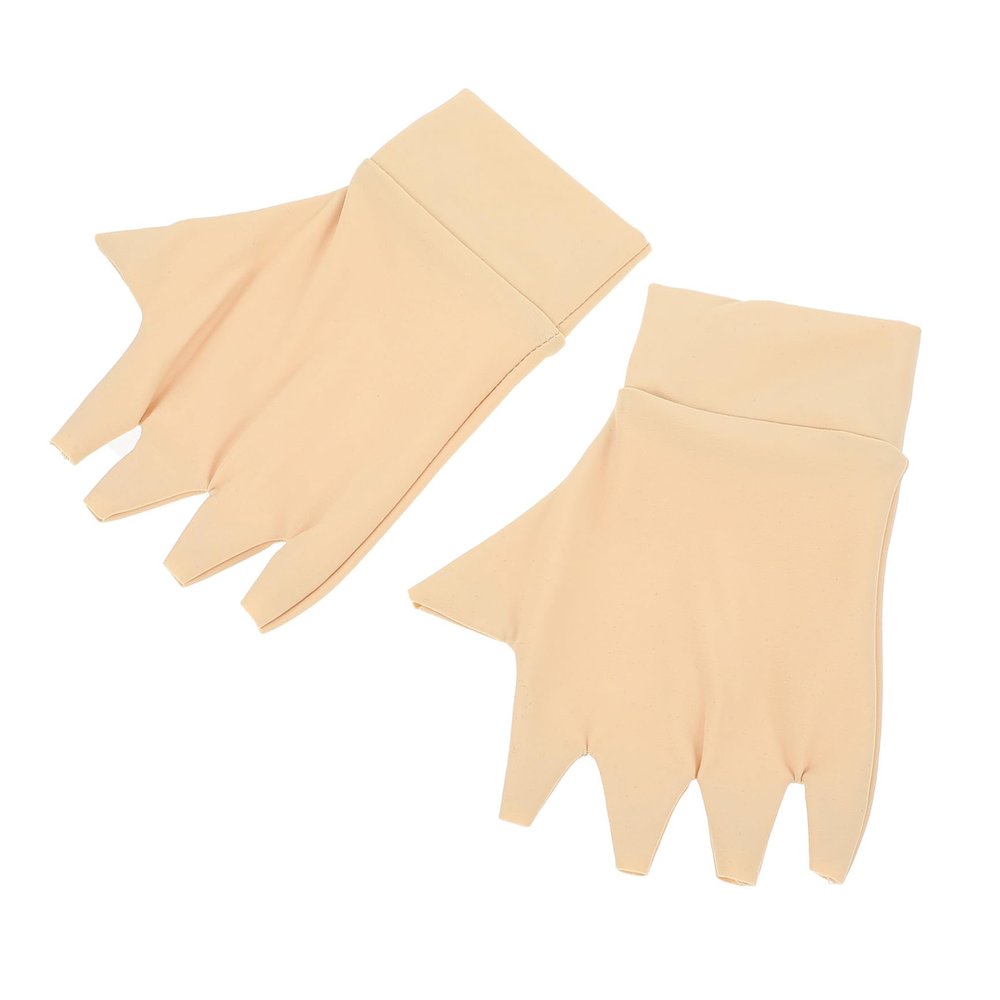 ROMISBABA Arthritis Compression Gloves Half Finger Non-slip Nylon Gloves for Adults for Hand Swelling and Joint Support