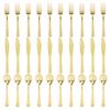 Operitacx Disposable Plastic Cutlery Set 30pcs Fork Spoon Blade Party Dessert Tableware Portable Serving Cutlery Kit view 1