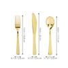 Operitacx Disposable Plastic Cutlery Set 30pcs Fork Spoon Blade Party Dessert Tableware Portable Serving Cutlery Kit view 2