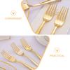 Operitacx Disposable Plastic Cutlery Set 30pcs Fork Spoon Blade Party Dessert Tableware Portable Serving Cutlery Kit view 3