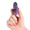 60 mm Crystal Rock Large Heart Stone Healing Crystals Gifts for Women Natural Reiki Gemstone Polished Heart Shaped Rocks Meditation(Amethyst) view 3