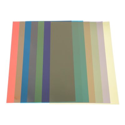 DIYEAH 7 Sheets Colored Cellophane Sheets for Crafts, A4 Light Diffuser Film Paper Set for DIY Art Projects and Decorative Uses
