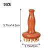 ABCISI 29Teeth Copper Head Massage Comb for Body and Scalp: Wooden Handle Meridian Point Massager Brush for Legs, Arms, Neck, Shoulder view 2