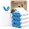 6 Gallon Trash Bags Drawstring, 360 Count -1.2 Mil Medium Garbage Bags, 22.5 Liter Plastic Trash Can Liners Unscented for Home, Bathroom, Office, Kitchen view 1