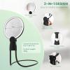 10X Neck Magnifying Glass with Light for Reading with Real Glass Lens, Hands Free Magnifying Glass with Light for Close Work, Flexible Gooseneck Large Magnifier for Cross-Stitching Sewing for Seniors view 3