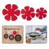 12Pcs Felt Pan And Pot Protectors Set, Thick Washable Polyester Felt Pads, Anti-Scratch Stackable Cookware Separators For Non-Stick Pots, Glassware, Ceramic, Bowls And Plates(Red) view 3