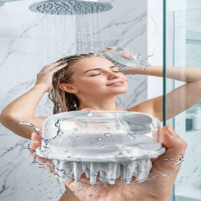 AgnesC Dual-Effect Scalp Massage Comb Deep Clean & Relaxing Brush with Dual-Zone Bristles for Stronger, Healthier Hair