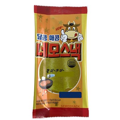 BENEPISYO Korean Retro Chewy Snack 5 Packs, Savory K-BBQ Style Flavor, Nostalgic Sweet & Salty Flat Strip Treat, Viral Asian Y2K Street Food, 5