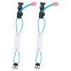 6pcs Reflective Bike Pants Strap High Visibility Cycling Cuff Band Adjustable Bicycle Trouser Bands for Outdoor Sports(Blue) view 1