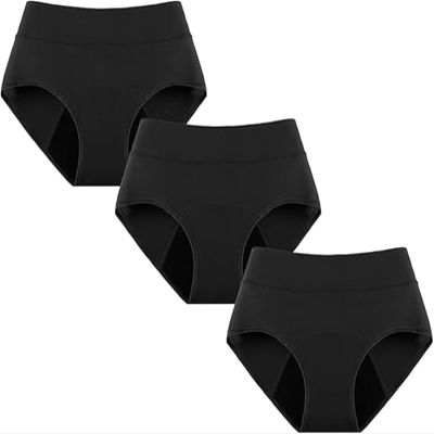 2026 New Women's Incontinence Panties - Four-Layer Leak-Proof Design, Comfortable, Dry, and Safe for Women 55+ (3Pcs-B,Large)