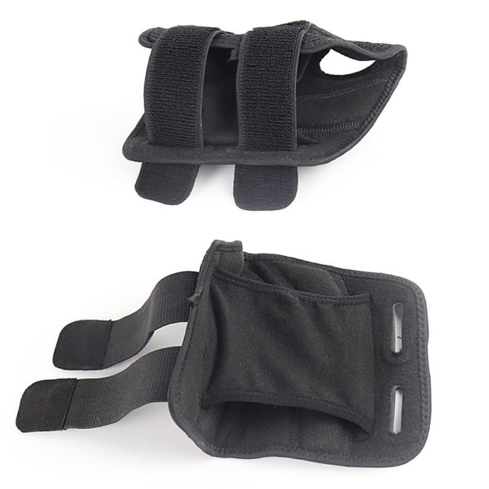 Hohopeti Breathable Adjustable Wrist Brace with Splint, Right Hand Large Wrist Support Brace for Carpal Tunnel Compression and Sprain Stabilization, Black
