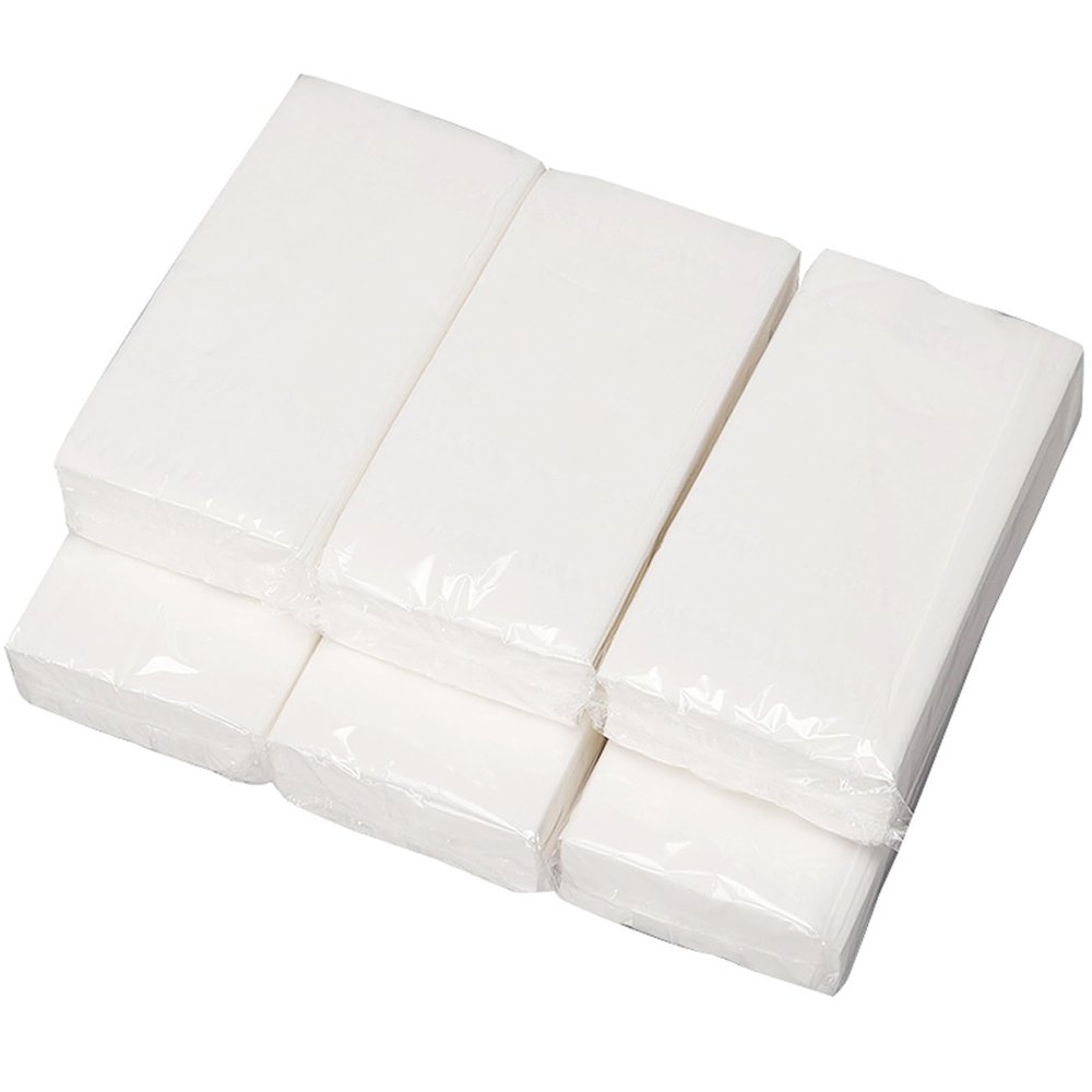 Small Soft Facial Tissues, Toilet Paper, Disposable Facial Napkins, Bag Cover NOT In Box, Material Wood Pulp Fiber NOT COTTON, 4-Ply, 10 Packs, 300 Sheets per Pack