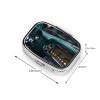 Square Round Pill Case Car Radio Pill Box Daily 2 Compartment Travel Pill Container for Pocket Purse Portable Medicine Cod Liver Oil Storage Box 2 Times a Day Pill Organizer view 3