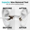 2026 New Reusable Sticky Ear Cleaner with Soft Rubber Head,Upgrade Enhanced Sticky Ear Cleaning Stick,Universal Gentle Adult Spiral Ear Wax Remover Tool with Dust Cover Packaging. (#72PCS) view 3