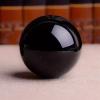 Zccrroke Natural Black Obsidian Sphere Healing Crystal Ball with Stand for Reiki, Meditation, Feng Shui, Home & Office Table Decor Gemstone Specimen,80mm view 3