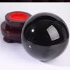 Zccrroke Natural Black Obsidian Sphere Healing Crystal Ball with Stand for Reiki, Meditation, Feng Shui, Home & Office Table Decor Gemstone Specimen,80mm view 4