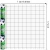 Merture Green Striped Soccer Wrapping Paper Roll - 17 In X 16.4 Ft(23.3 sqft) - Boys Wrapping Paper for Birthday, GameDay Party with Soccer Ball, Champion Mode Sport Style view 3