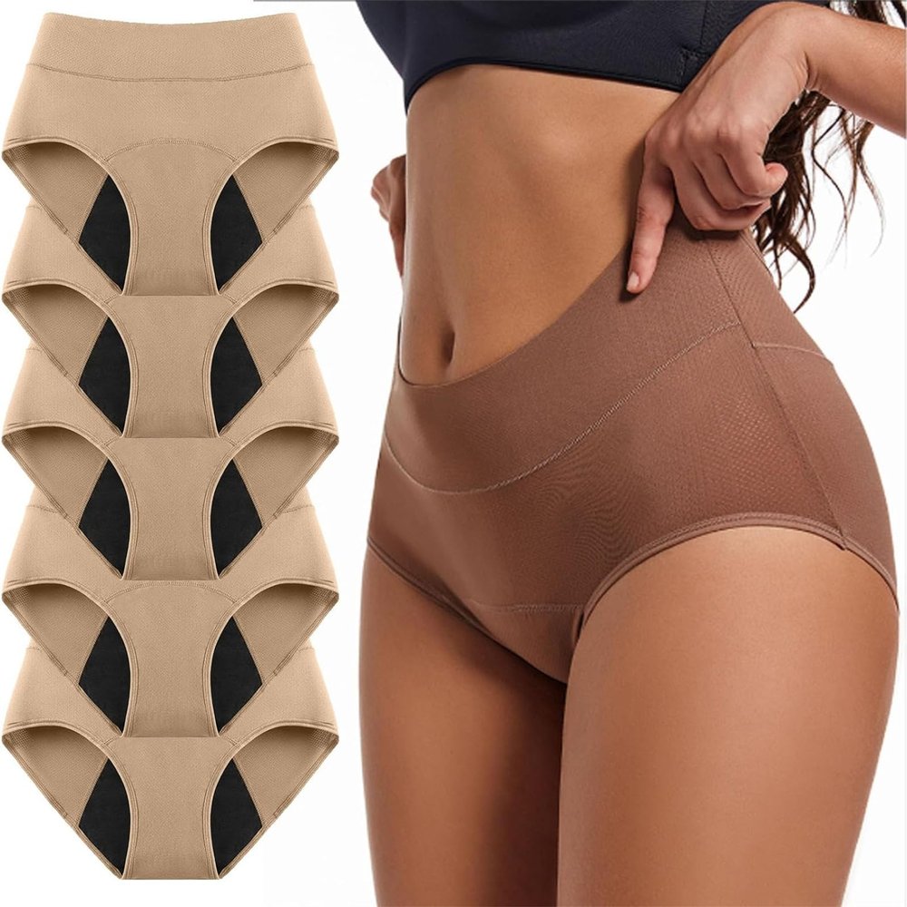 2026 New Women's Incontinence Panties - Four-Layer Leak-Proof Design, Comfortable, Dry, and Safe for Women 55+ (5Pcs-B,Small)