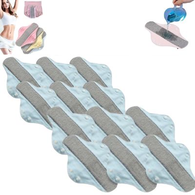 6PCS Reusable Incontinence Pads for Women and Elderly,Washable Leakproof Menstrual Cloth Pads,Breathable Sanitary Napkin for Elderly Care,Incontinence Underwear for Mobility Support