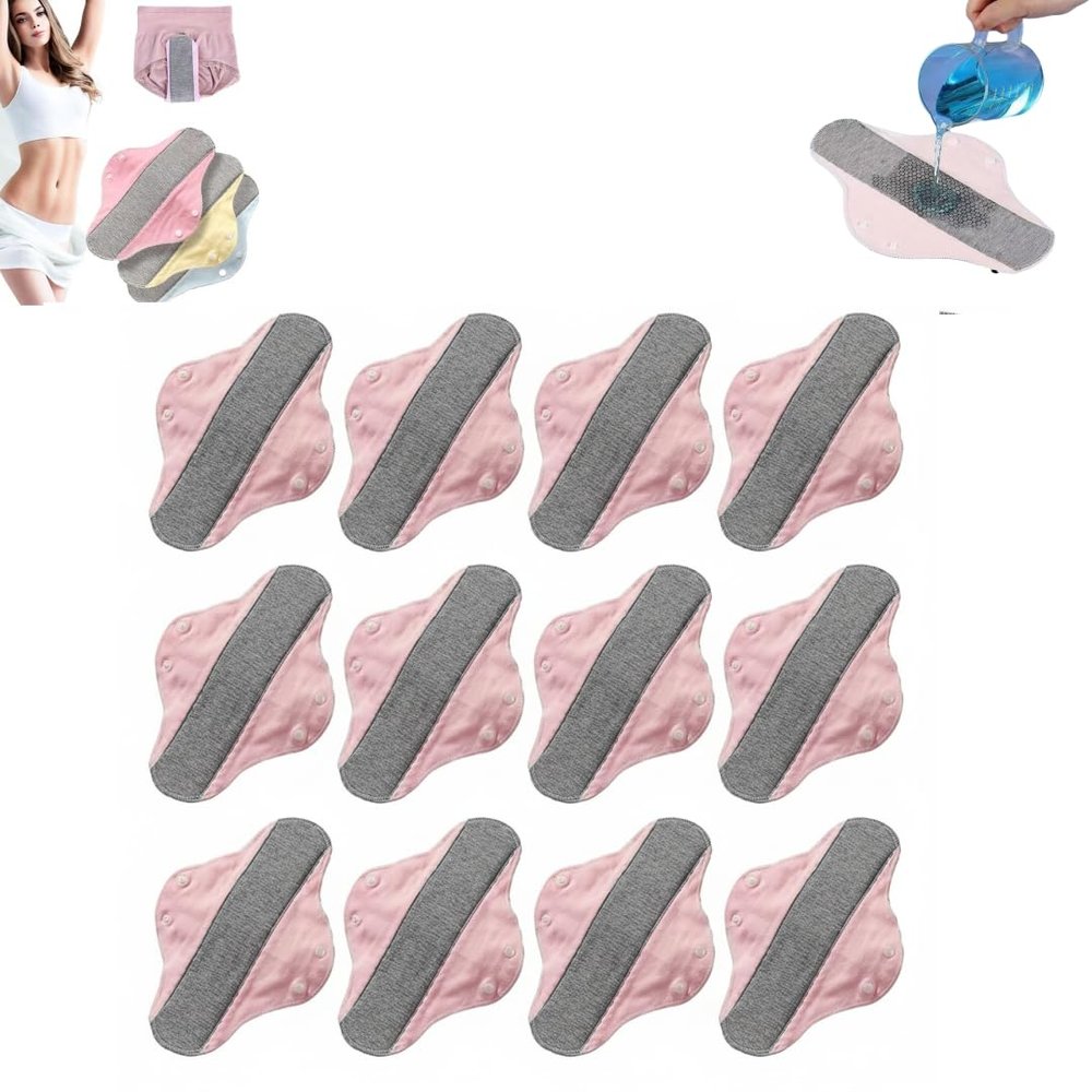 6PCS Reusable Incontinence Pads for Women and Elderly,Washable Leakproof Menstrual Cloth Pads,Breathable Sanitary Napkin for Elderly Care,Incontinence Underwear for Mobility Support