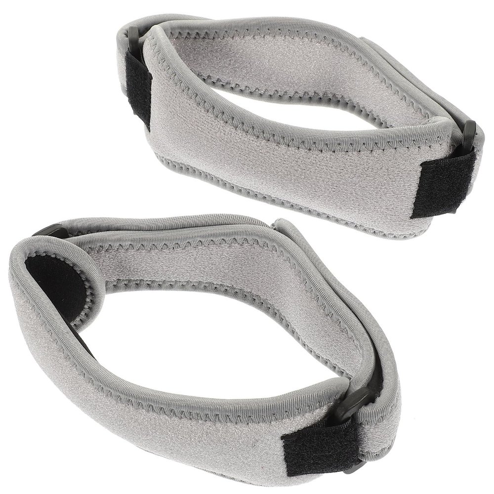 HAKIDZEL 2pcs Adjustable Breathable Knee Brace Patella Strap for Relief, Compression Support for Outdoor Sports, Running, Cycling, and Injury