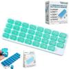 Monthly Pill Organizer with Lid 31 Removable Daily Pills Box Pods Date Reminder One Month 1 Time a Day Travel Portable Large Medicine Case Easy-Open for Vitamins Medications Supplement Fish Oil(#1) view 1