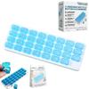 Monthly Pill Organizer with Lid 31 Removable Daily Pills Box Pods Date Reminder One Month 1 Time a Day Travel Portable Large Medicine Case Easy-Open for Vitamins Medications Supplement Fish Oil(#3) view 1
