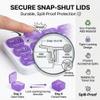 Monthly Pill Organizer with Lid 31 Removable Daily Pills Box Pods Date Reminder One Month 1 Time a Day Travel Portable Large Medicine Case Easy-Open for Vitamins Medications Supplement Fish Oil(#3) view 3
