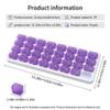 Monthly Pill Organizer with Lid 31 Removable Daily Pills Box Pods Date Reminder One Month 1 Time a Day Travel Portable Large Medicine Case Easy-Open for Vitamins Medications Supplement Fish Oil(#3) view 4