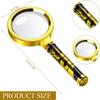 10x Handheld Magnifying Glass with Soft Rubber Non-Slip Handle - 60mm Lens for Reading, Crafts, Exploration, Plants, Jewelry, and Hobby Enthusiasts view 2