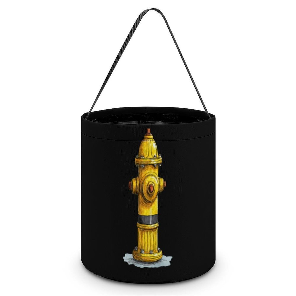 Fire Hydrant Halloween Candy Bucket Tricking Or Treating Tote Bag for Party Holiday Easter