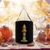 Fire Hydrant Halloween Candy Bucket Tricking Or Treating Tote Bag for Party Holiday Easter view 3