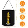 Fire Hydrant Halloween Candy Bucket Tricking Or Treating Tote Bag for Party Holiday Easter view 4