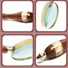10x Antique Magnifying Glass with Handcrafted Wooden Handle - Perfect for Reading, Inspection & Hobby Use for Kids and Adults | Elegant Seap Design view 3