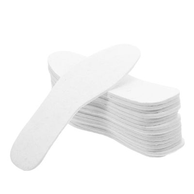 DINHEAROM Thick 6mm Felted Wool Insoles 10 Pairs Thermal Shoe Inserts Non-Slip Warm Boot Liners Cut to Size for Men and Women Winter Cold Weather Comfort