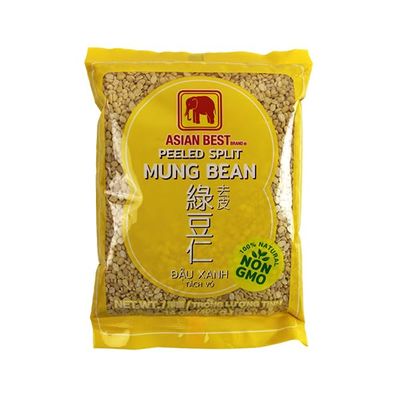 Asian Best Peeled Split Mung Bean, Premium, 100% Natural, Non GMO