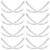 COSMEVIVI Gel Heel Inserts 10 Sheets Invisible Heel Pads for Loose Shoes Soft Gel Cushions for Womens Shoe and Anti-Friction Comfort view 1