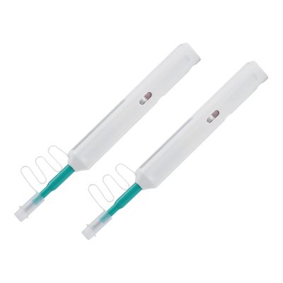 2Pcs Fiber Optic Cleaner, Fiber Optic Cleaning Pen, FC SC ST 2.5mm Connectors Cleaning Pen with Dust Caps for Home