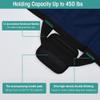 TINFAU 50" x 40" Positioning Bed Pad with Handles Washable Draw Sheets for Hospital Bed Ridden Patient Clothes Waterproof Glide Sheets for Patients Moving Pad for Lifting &Transfer Sheet Nylon, Blue view 4